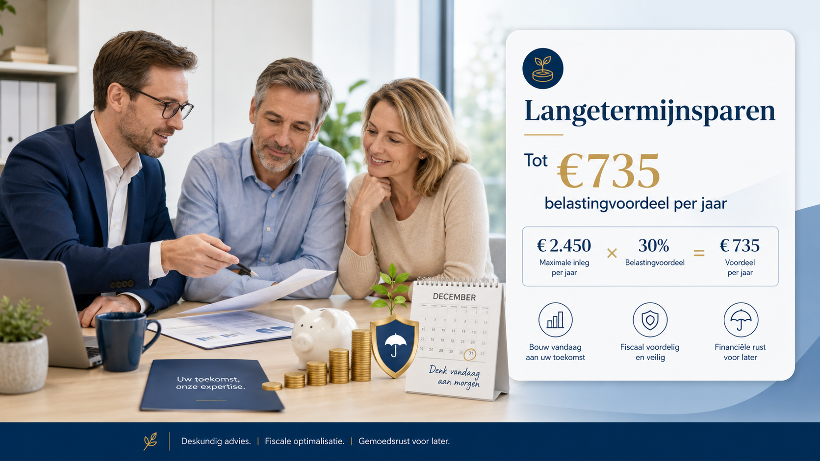 Contract levensverzekering voor fiscaal voordeel langetermijnsparen